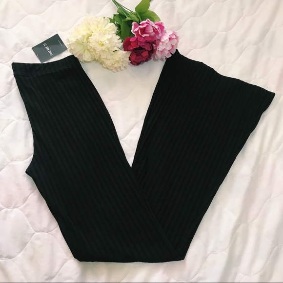 Pants - BLACK FLARED PANTS Pants - BLACK FLARED PANTS